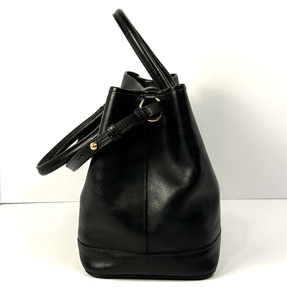 Dooney & Bourke Black Florentine Leather Perry Satchel NWT - Picture 7 of 10
